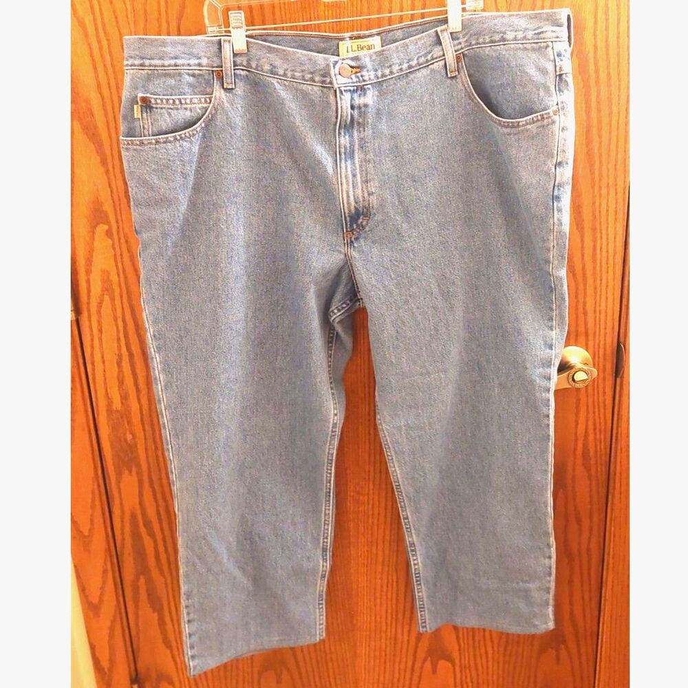 L.L.Bean Classic Fit Jeans Men’s 46x28 Altered 25” Inseam 100% Cotton